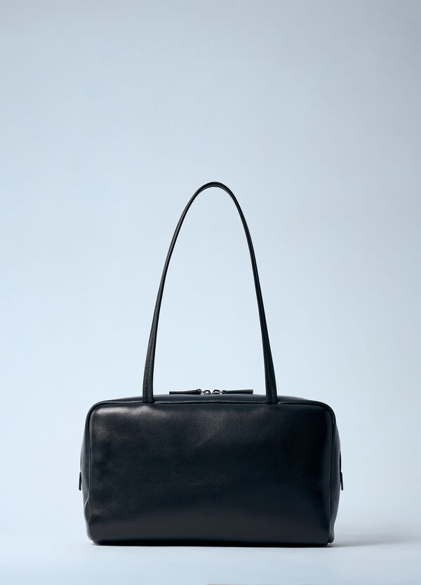The Row Astra Bowling Shoulder Bag Black row0259021